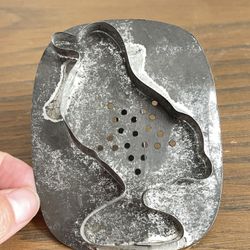 Primitive Antique Tinsmith Tin goose Cookie Cutter 4" x 3"