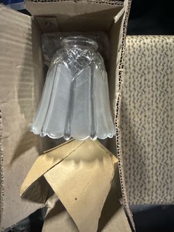 Nice glass shade replacement are new in box