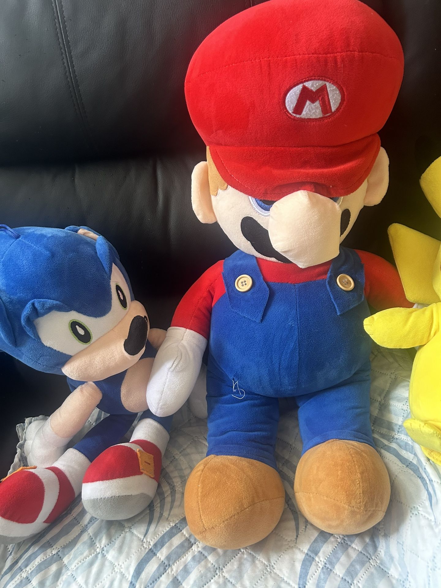 Sonic, Mario and Pokemon plushies