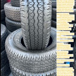 SET OF FOUR USED TIRES 265/70/16 GOOD YEAR WRANGLER ALMOST NEW 