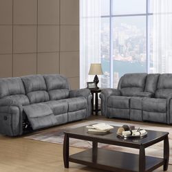2pcs Reclining Sofa And Loveseat 