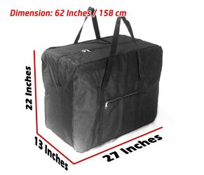 Duffle bag black travel luggage baggage light weight
