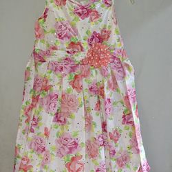 GIRLS FLOWERED DRESS