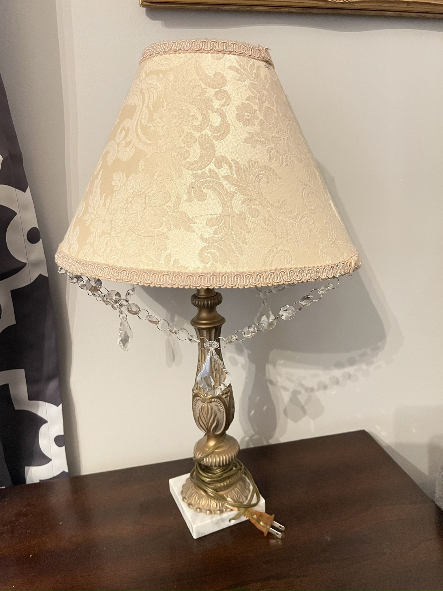 Vintage Gold Lamp Set Of 2