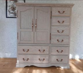 Lights Oak Armoire Dresser