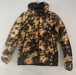 Nike Shield Down Fill Windrunner Puffer Jacket Yellow Black 700 Mens Sz M