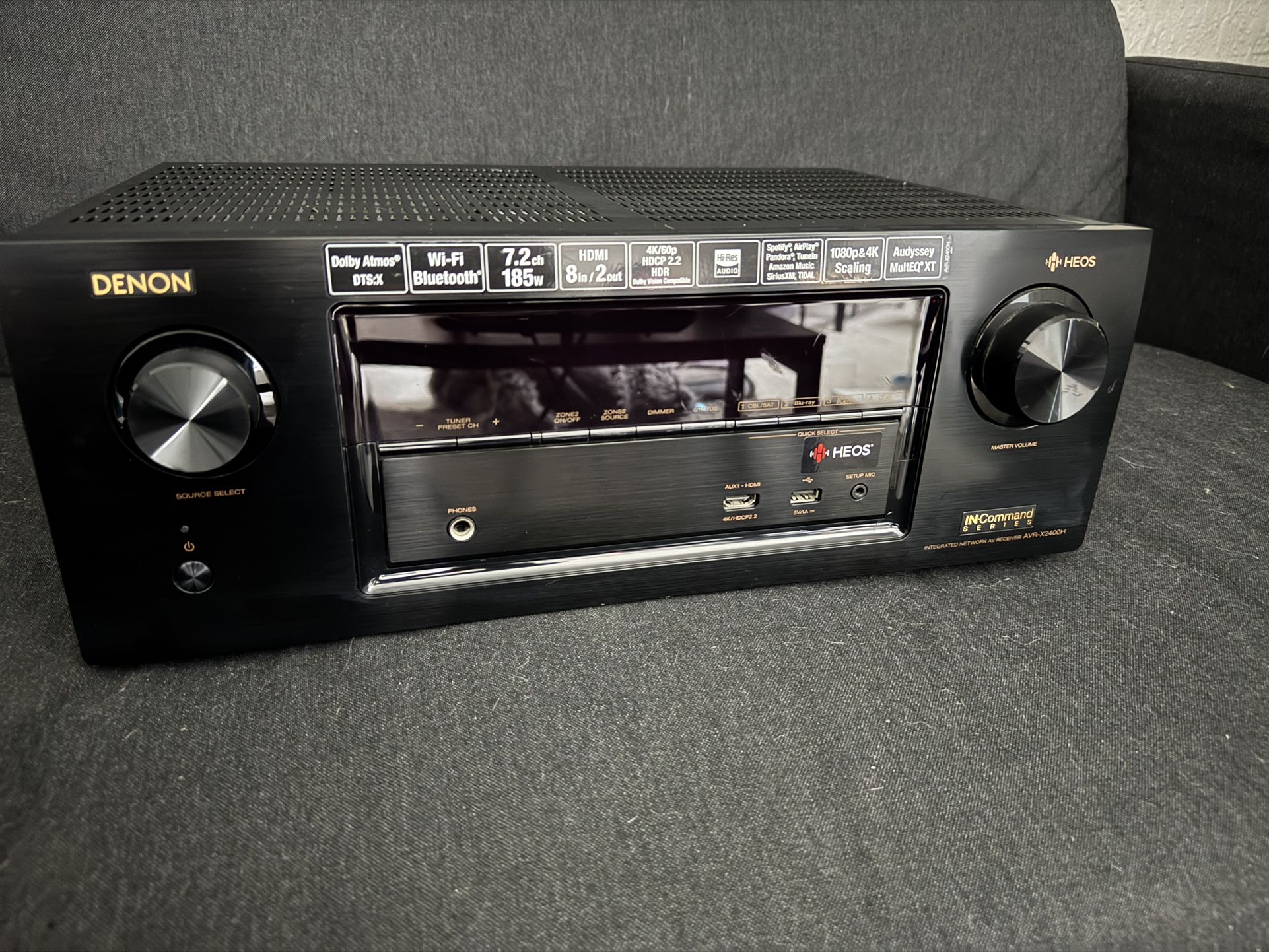 DENON AVR-X2400H Receiver With Speakers