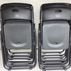 10 Black FOLDING CHAIRS  -  $130 Firm