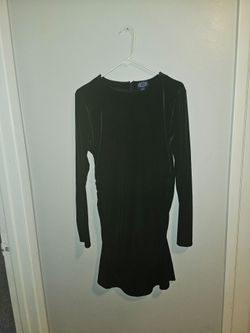 Velvet black dress