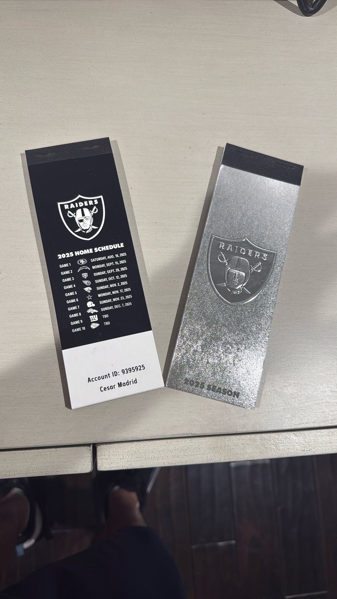 Raider Tickets