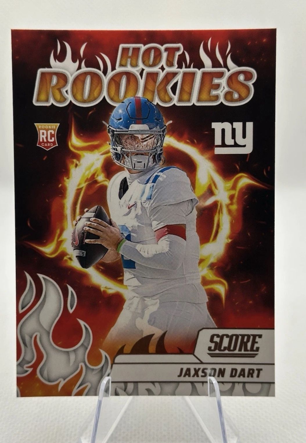 Jaxson Dart 2025 Panini Score Hot Rookies #6 Rookie Card New York Giants