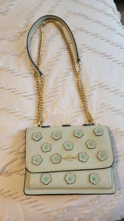 Light green Coach purse