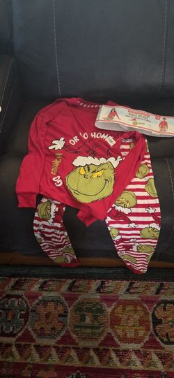 Kids Size 12 Grinch Jammies NWT
