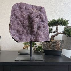 Gold Color Plated Amethyst Slab (Crystals) $400