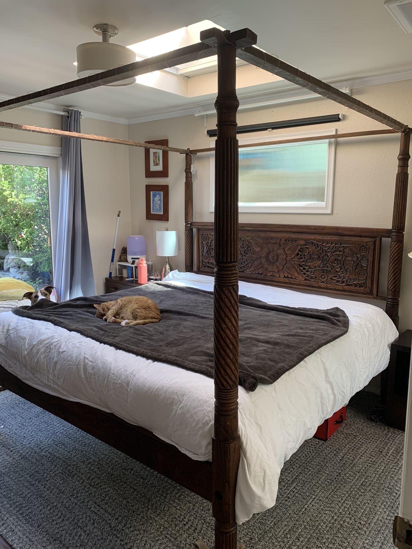 Teak wood bed from Bali
