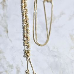 Red Eye Necklace 14k Gold Plated 