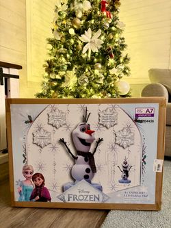 New Sealed Disney Animated Olaf Frozen Christmas Animatronic Home Depot Decor Decoration