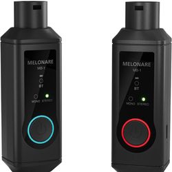 MELONARE MB-1 Wireless XLR Bluetooth Receiver, 15-Hour Battery Life, BT 5.3, High-Fidelity Audio, Mono/Stereo Mode, 150ft Range, Bluetooth Adapter for