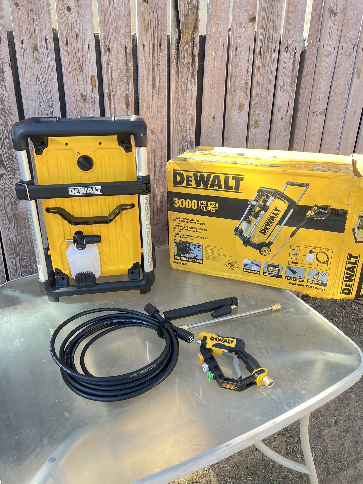 Dewalt 15 Amp Jobsite 3000 PSI 1.1 Gpm Cold Water Electric Pressure Washer 