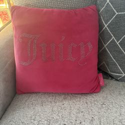 Pink juicy couture pillow