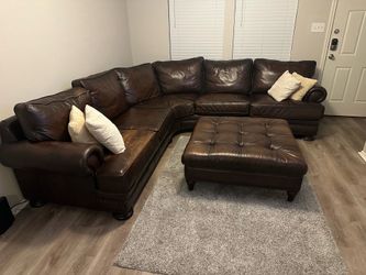 Genuine Leather Sectional