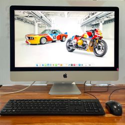 APPLE IMAC 27” 2019 3.7Ghz 6-Core i5 16GB RAM 500GB SSD Radeon PRO 580X 8GB VRAM Chipped Glass
