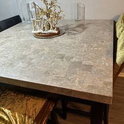 5 chairs Marble  Dining Set