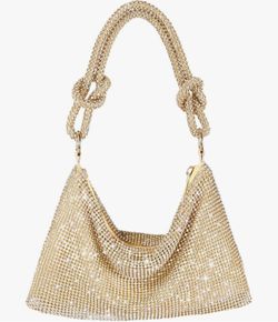 Gold Rhinestone Purse