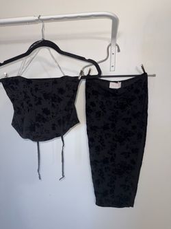 Black Floral Set