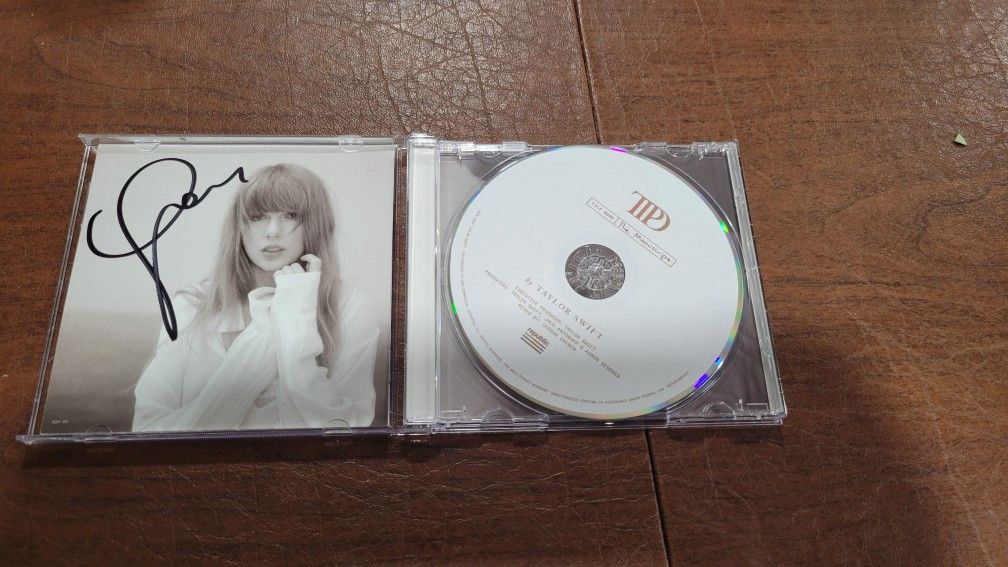 Taylor Swift The Tortured Poets Autographed CD