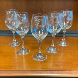 Etched Glass Stemware