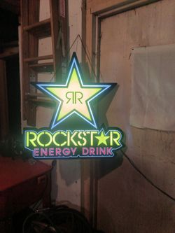 Rockstar energy drink display light