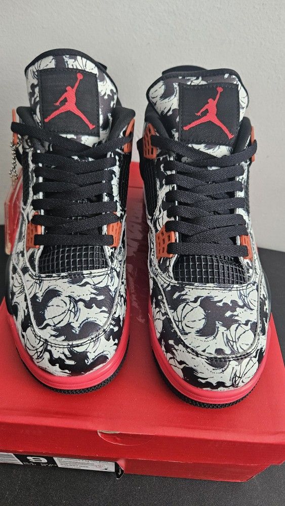 Nike Air Jordan 4 Retro Tattoo Jordan 4 Tattoo  BQ0897-006 Mens Size 9
