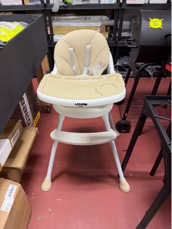 3-in-1 High Chair for Babies and Toddler with 5-Point Harness, Beige