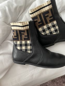 Fendi Boots, Brand New Black Size 12 Kids 