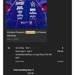 2 Tickets To Basstrack In Phoenix Rave