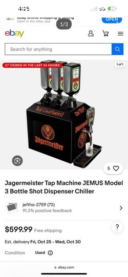 Jagermeister tap dispenser/chiller