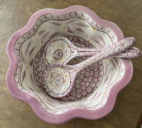 3qt. Temp-tations Ovenware Old World Lilac By Tara - Purple/White, Just In Time For The Holidays 