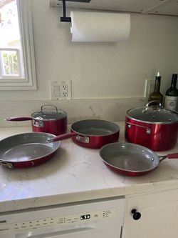 5 Piece Set Ceramic Non-stick Pans