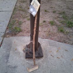 Professional Cowboy Golf Association Tree Natural Wood Golf Club Gag Gift 35"....asking $30.00