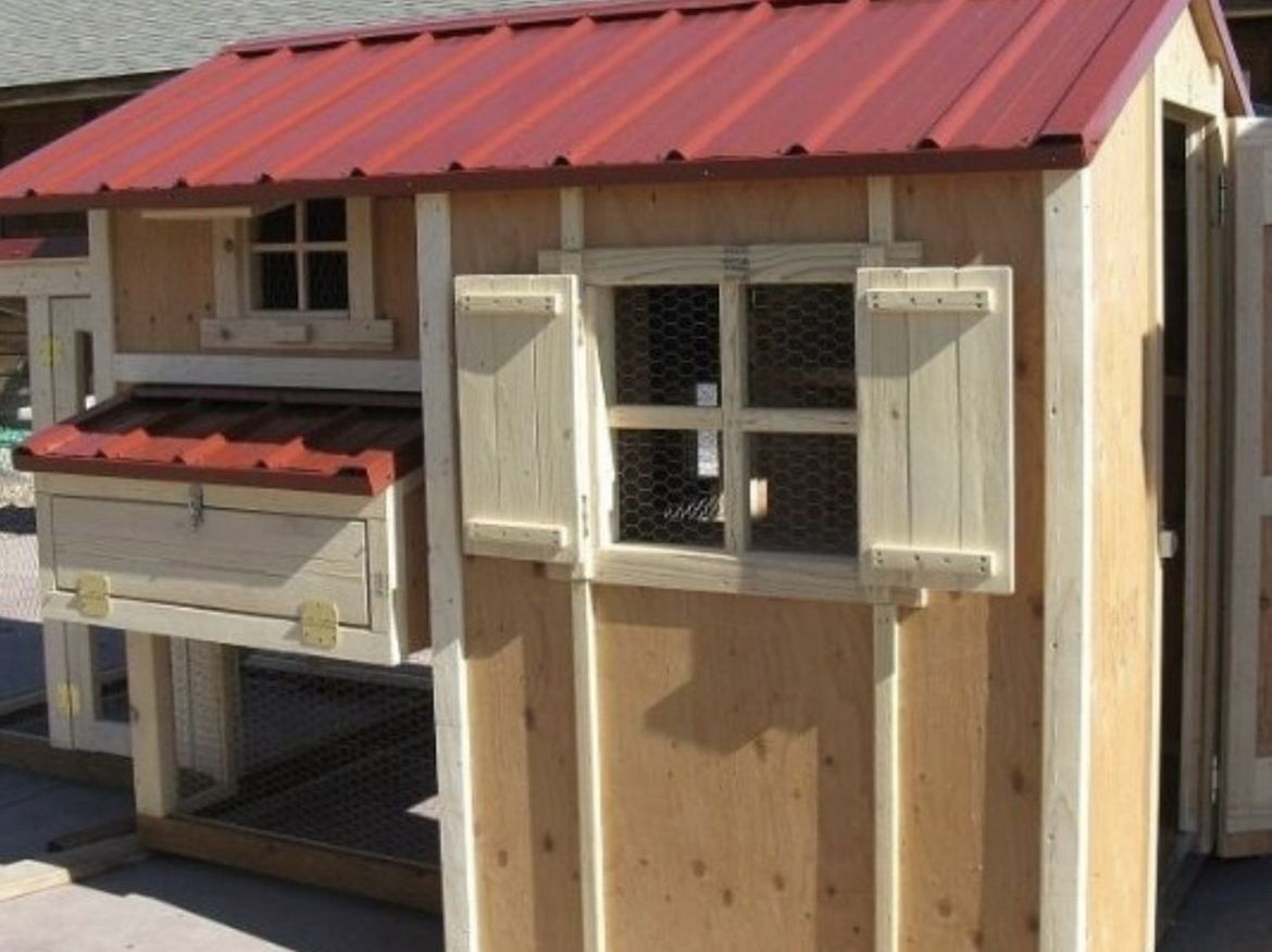Plan w/ Material List The Home Cottage Coop & Storage Area Chicken Coop Framing 