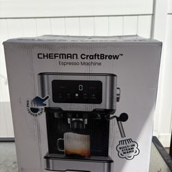 Chefman CraftBrew Espresso Machine | 15-Bar Pump
