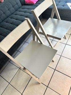 Crate and Barrel Foldable Chairs