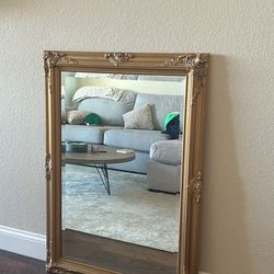 Antique gold mirror 