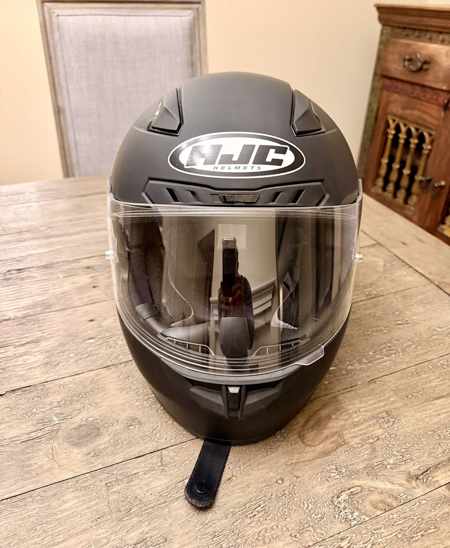HJC CL-17 Full-Face Motorcycle Helmet – Matte Black – Excellent Condition
