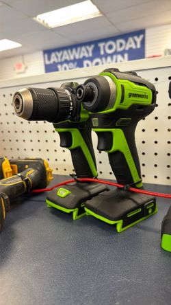 greenworks drill set