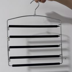5-Tier Multi-Layer Hanger – Space Saver for Pants, Scarves & More!