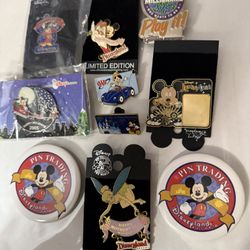 Eight Disney collector pins cast member edition