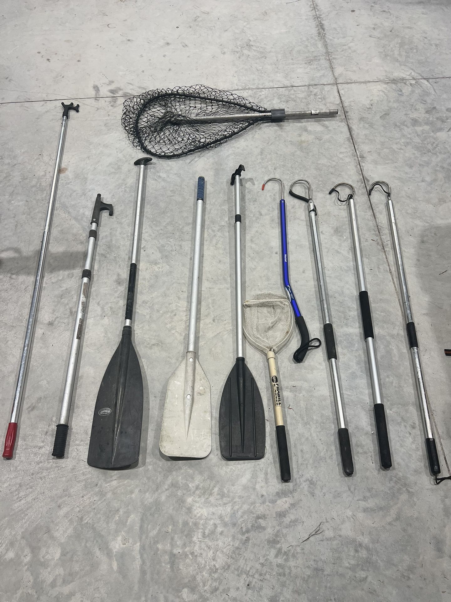 Paddle Gaff Push Pole Fishing Net