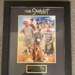 The Sandlot Cast Autographed Framed Original Photo Beckett Authenticated